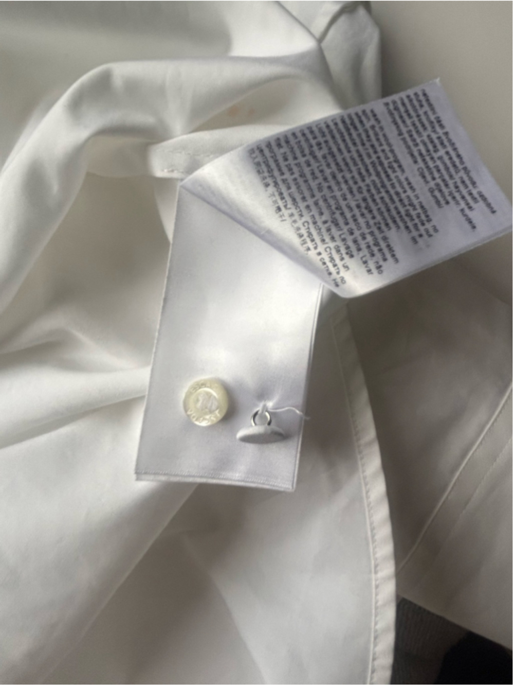 new Escada Embellished White Button Front Blouse Size 46 large - Picture 9 of 11